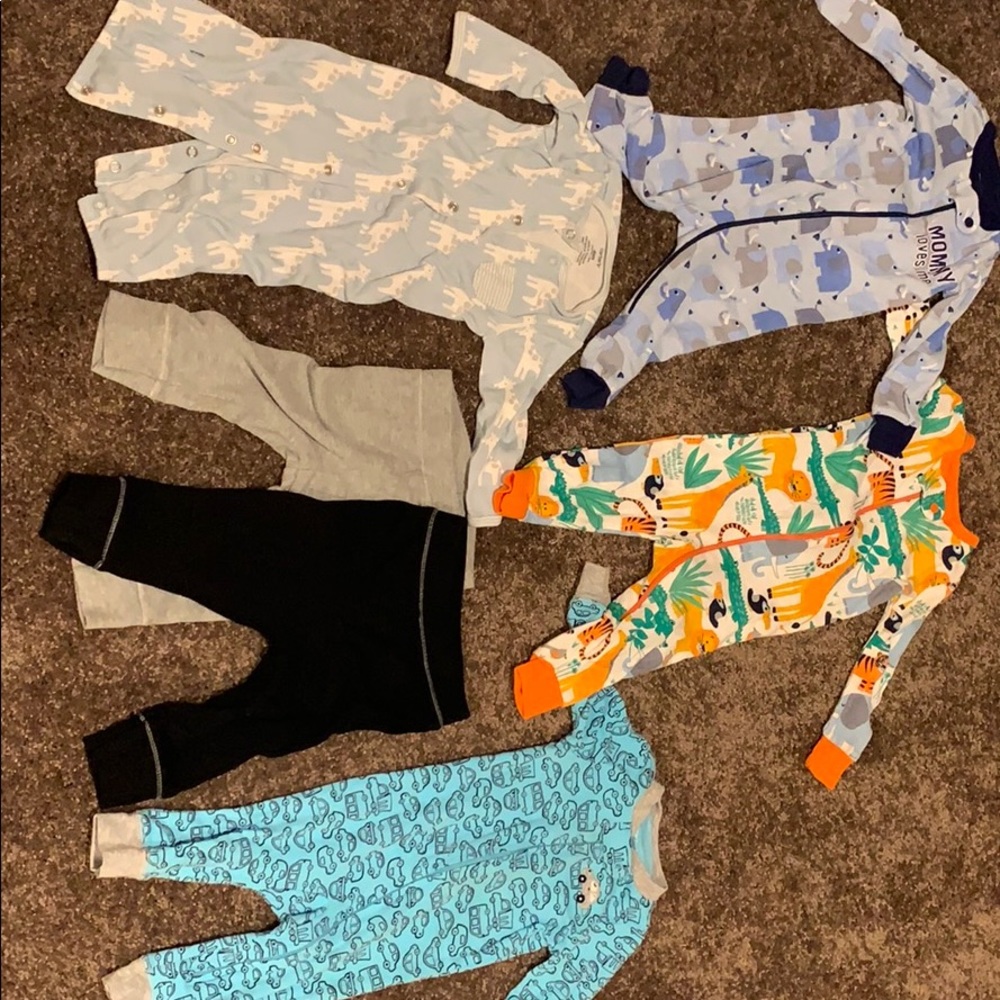 6/6-9 month onesies and 6-9 month pants